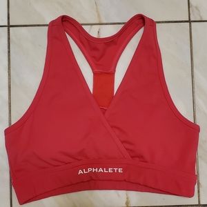 Alphalete surface wrap bra